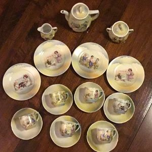 Antique 19 pc child’s China Tea Set